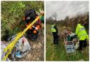 Police and council staff have been tackling fly-tipping