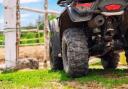 A quad bike rider has been warned by police