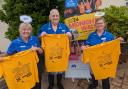 St Luke’s nurses Sheila Whittle, Andrew Marr and Kate Whitwam urge community to support the Midnight Walk
