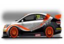 An artist's impression of Adam Morgan's Toyota Avensis, to be prepared by Speedworks for the forthcoming Dunlop MSA British Touring Cars Championship.