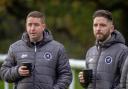 Lostock Gralam management duo Dean Jones, left, and Dom Johnson are hoping their side can keep hold of a Mid-Cheshire District FA Saturday Challenge Cup crown they took last season. Picture: Karl Brooks Photography