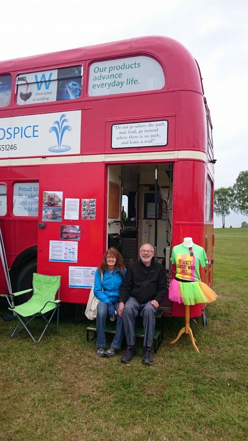 St Lukes Hospice bus hosted various fundraising events over the years