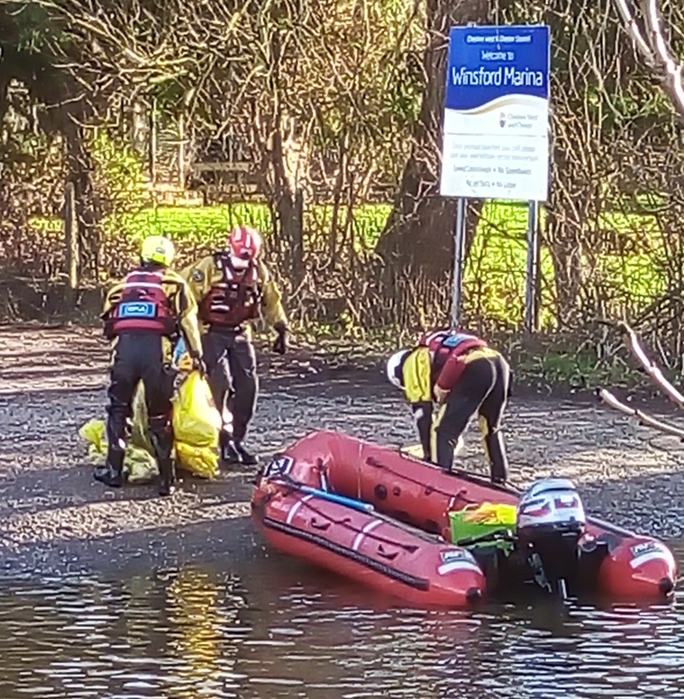 RSPCA teams at Winsford Marina Picture: Philip Carden