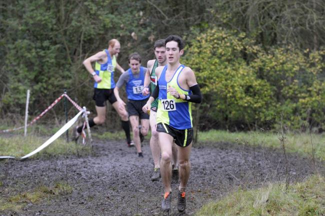 Vale Royal athletes tackling the Cheshire Cross Country Championships at Birchwood Forest Park in Warrington in January, 2014. Picture: Ian Park
