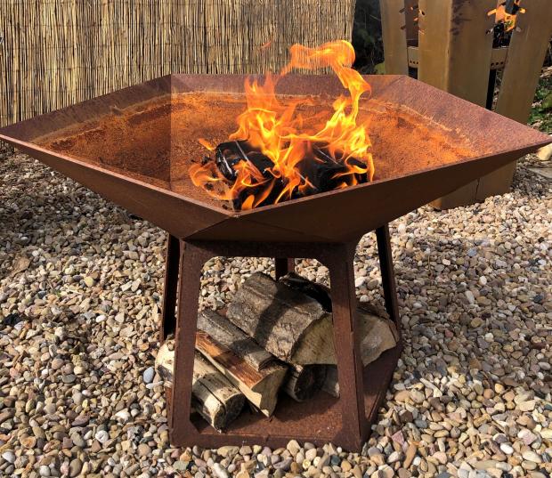 Northwich Guardian: Personalised Steel Star Firepit. Credit: Not On The High Street