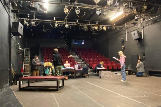 Harlequin Theatre in rehearsal