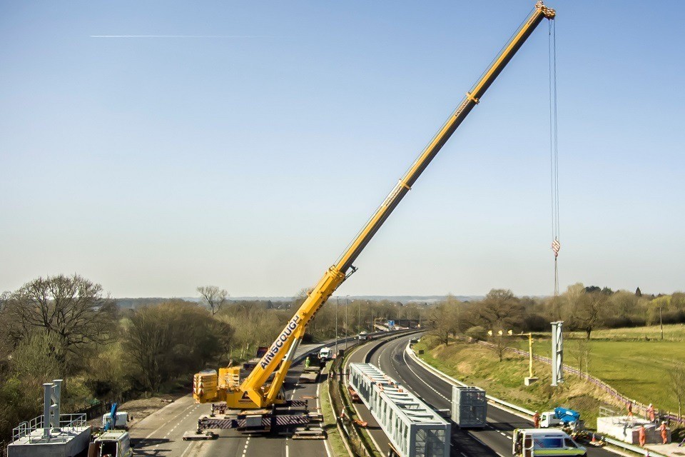 A full motorway closure was in place over the course of a weekend