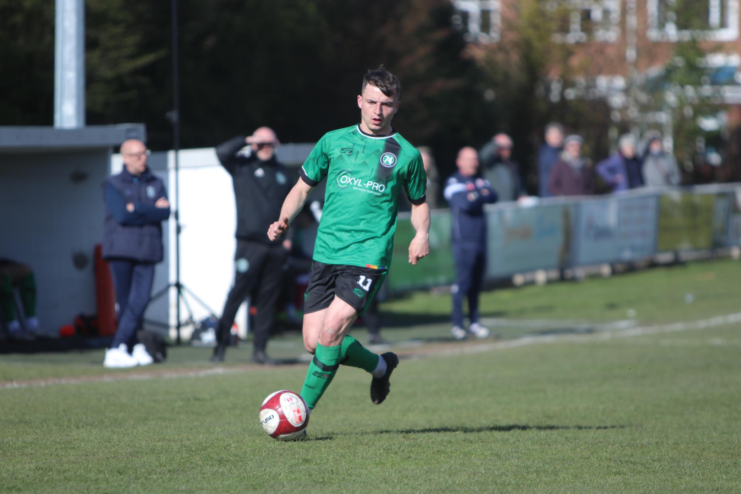 Jack Irlam, 1874 Northwich 7 Market Drayton Town 0. Pictures: Xenia Simpson Photography