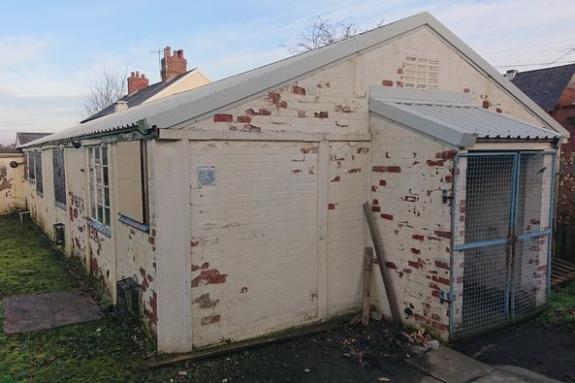 Northwich Guardian: The disused canteen building Northwich Guardian: The disused canteen building