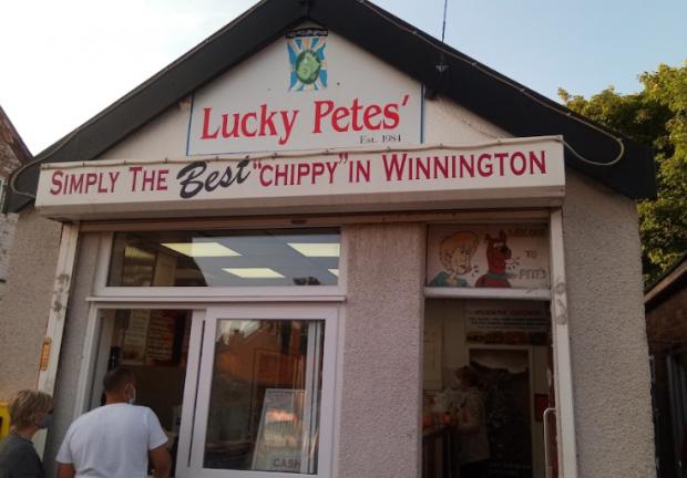 Northwich Guardian: Lucky Petes' chippy in Winnington
