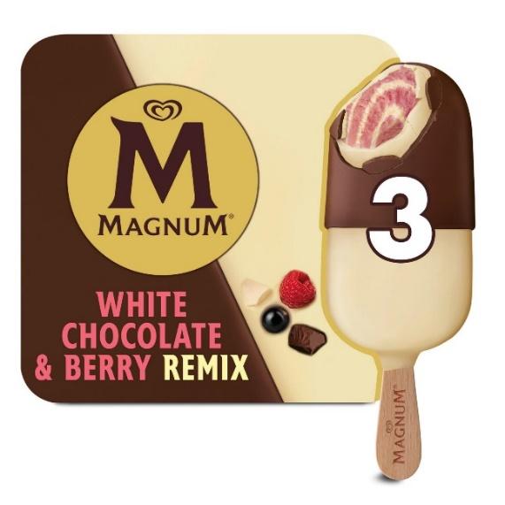 Northwich Guardian: Magnum White Chocolate and Berry Remix Ice Cream Sticks. Credit: Iceland