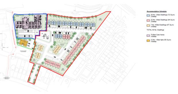 Northwich Guardian: A detailed plan for the site at Griffiths Park - Photo: Avison Young