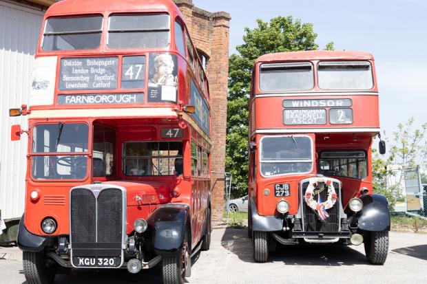 Phil Jones' shot of two double decker buses