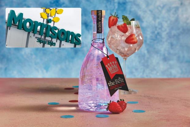 Celebrate the Jubilee with new strawberry and mint light up gin from Morrisons (Morrisons/PA)