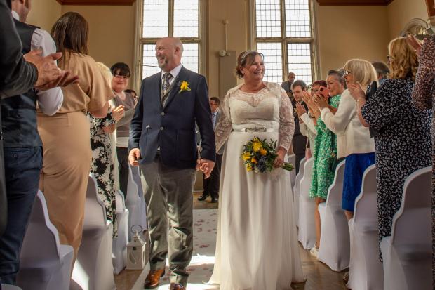 The new Mr and Mrs Crookes
Photo credit: Lloyd Jones Photography