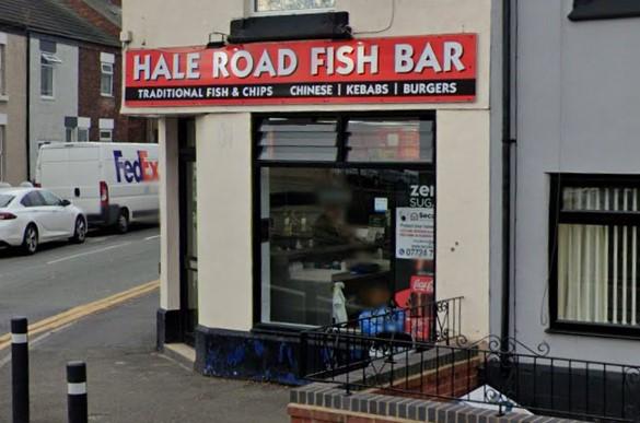 Northwich Guardian: Hale Road Fish Bar in Widnes (Google)