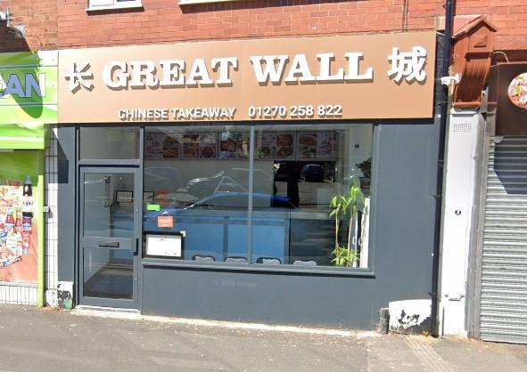 Northwich Guardian: Great Wall in Crewe (Google)