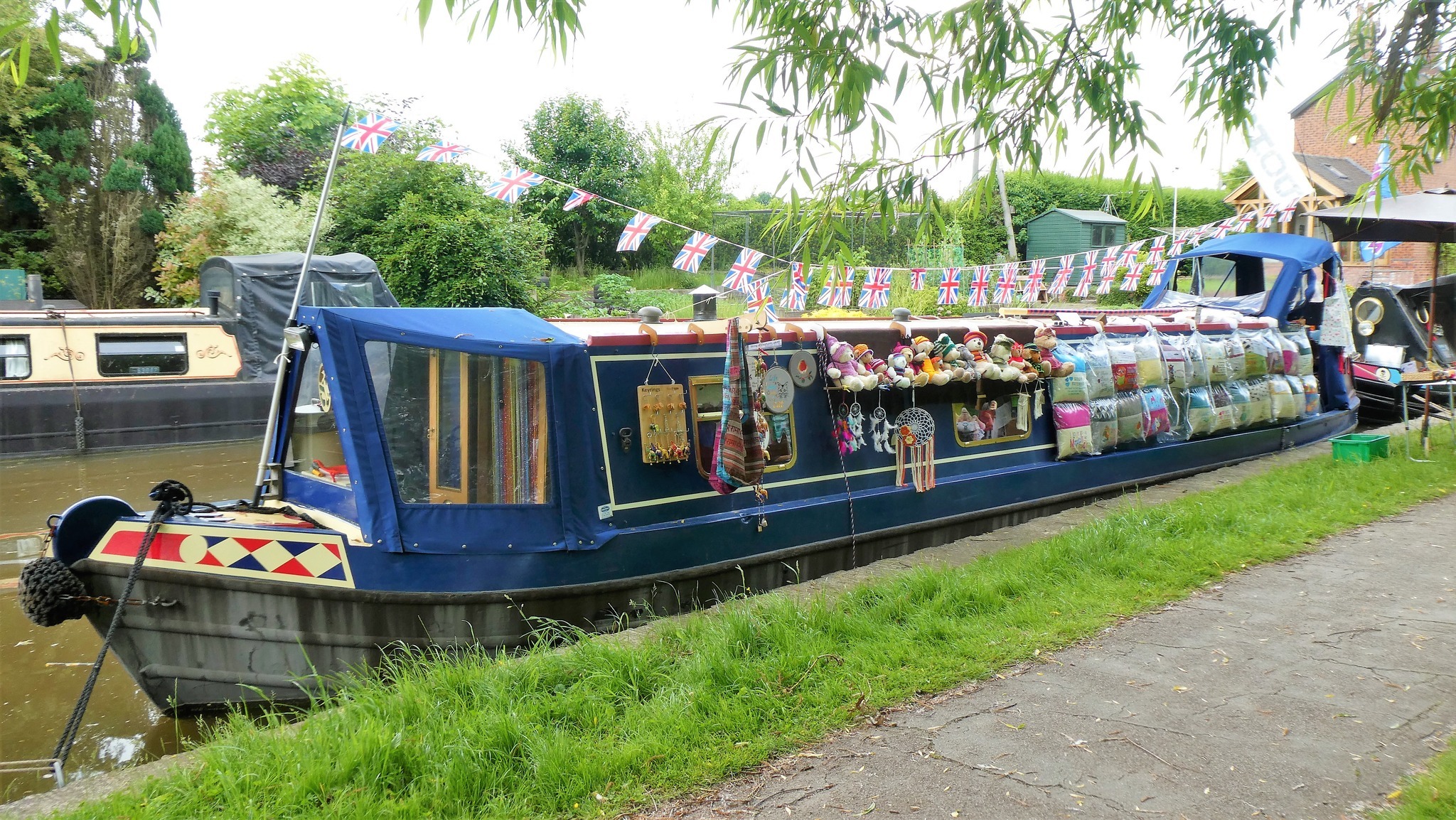 Lynne Bentley - narrowboat in Anderton