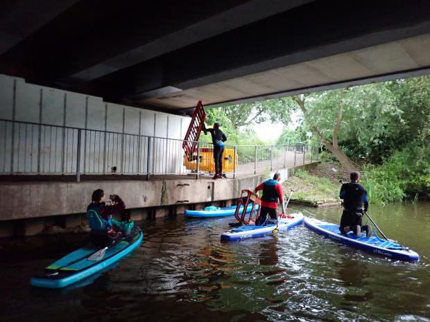 Northwich Guardian: Mid Cheshire SUP take care of a two-mile stretch of the river