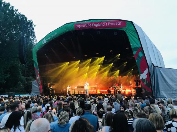 Northwich Guardian: Rag 'n' Bone Man on stage at Forest Live 2022 in Delamere