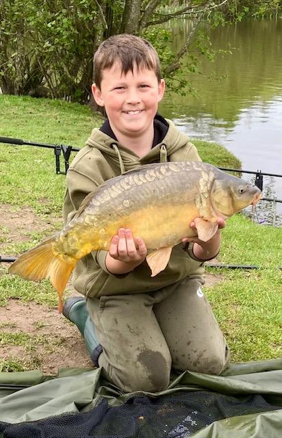 Northwich Guardian: Dominic Griffin with a carp caught at The Ocean Pool