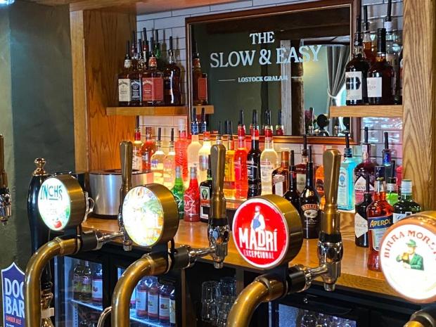 Northwich Guardian: The bar at The Slow & Easy