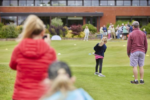 Northwich Guardian: Families joined in on the chipping competitions