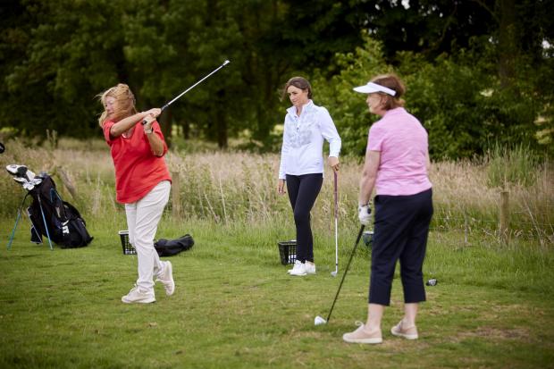 Northwich Guardian: Jae Bowers gives ladies group golf lesson