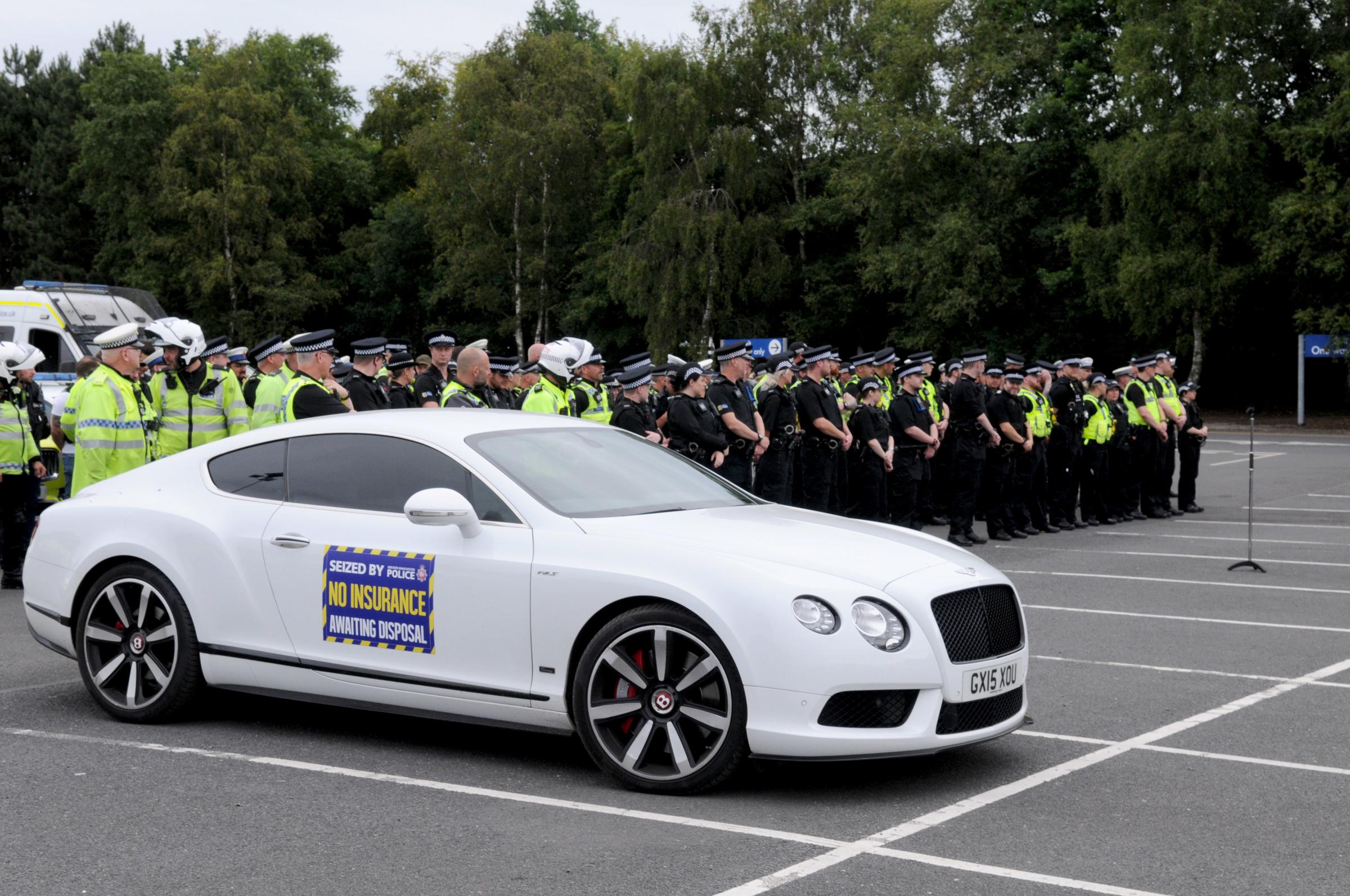 A Bentley has been seized by police as part of the operation (Image: Dave Gillespie)