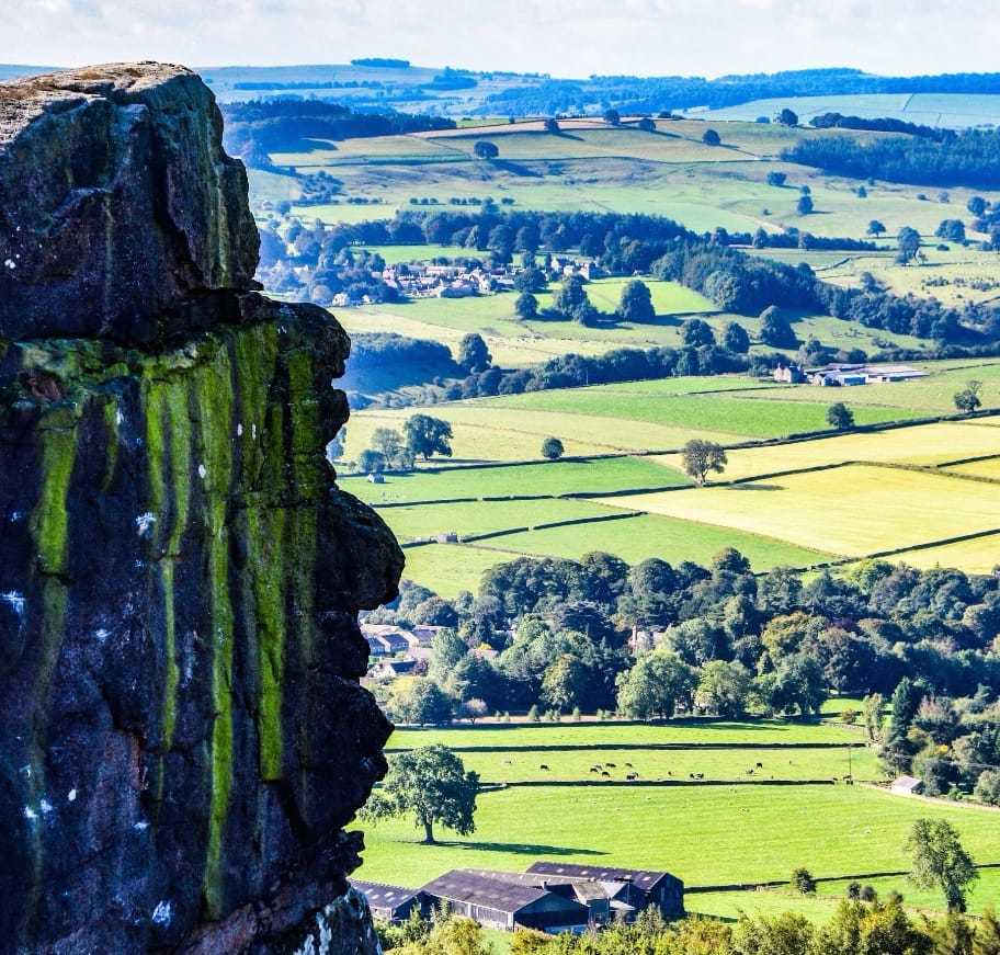 A face in the rocks, Derbyshire by Ann Marie Taylor