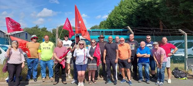 Northwich Guardian: The Winsford picket line (Felicity Dowling)