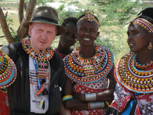 Northwich Guardian: Andrew in Kenya with the Samburu tribe