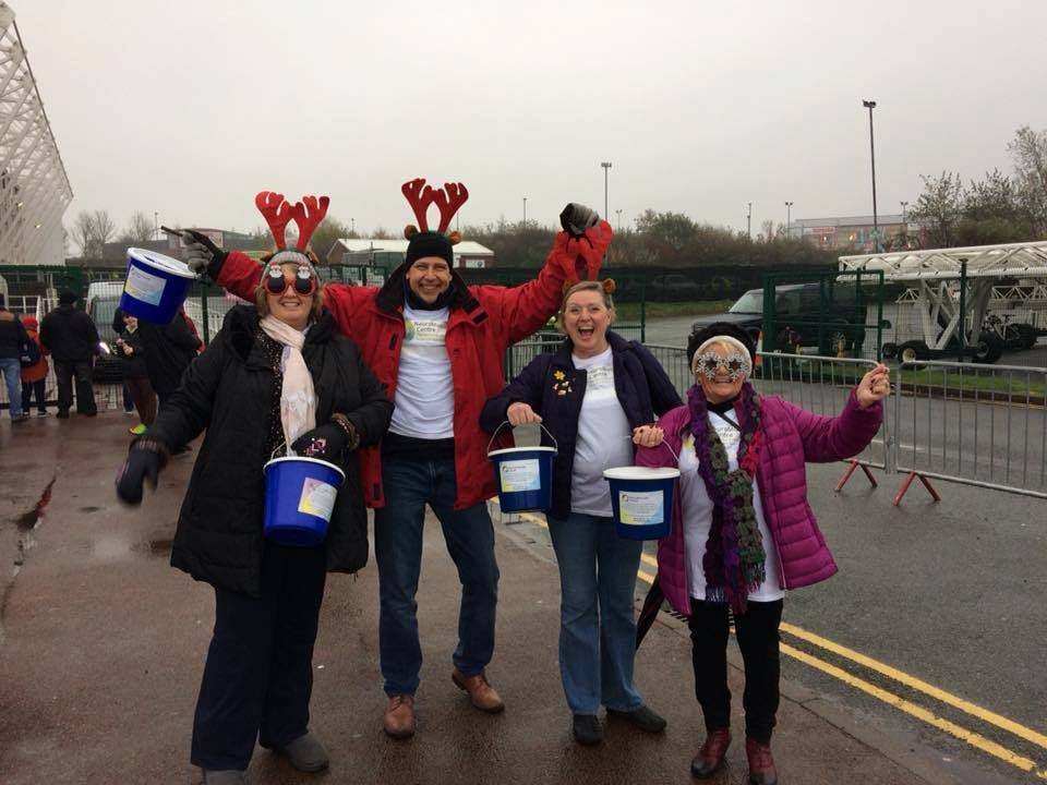 Fundraisers in action at the annual Christmas events