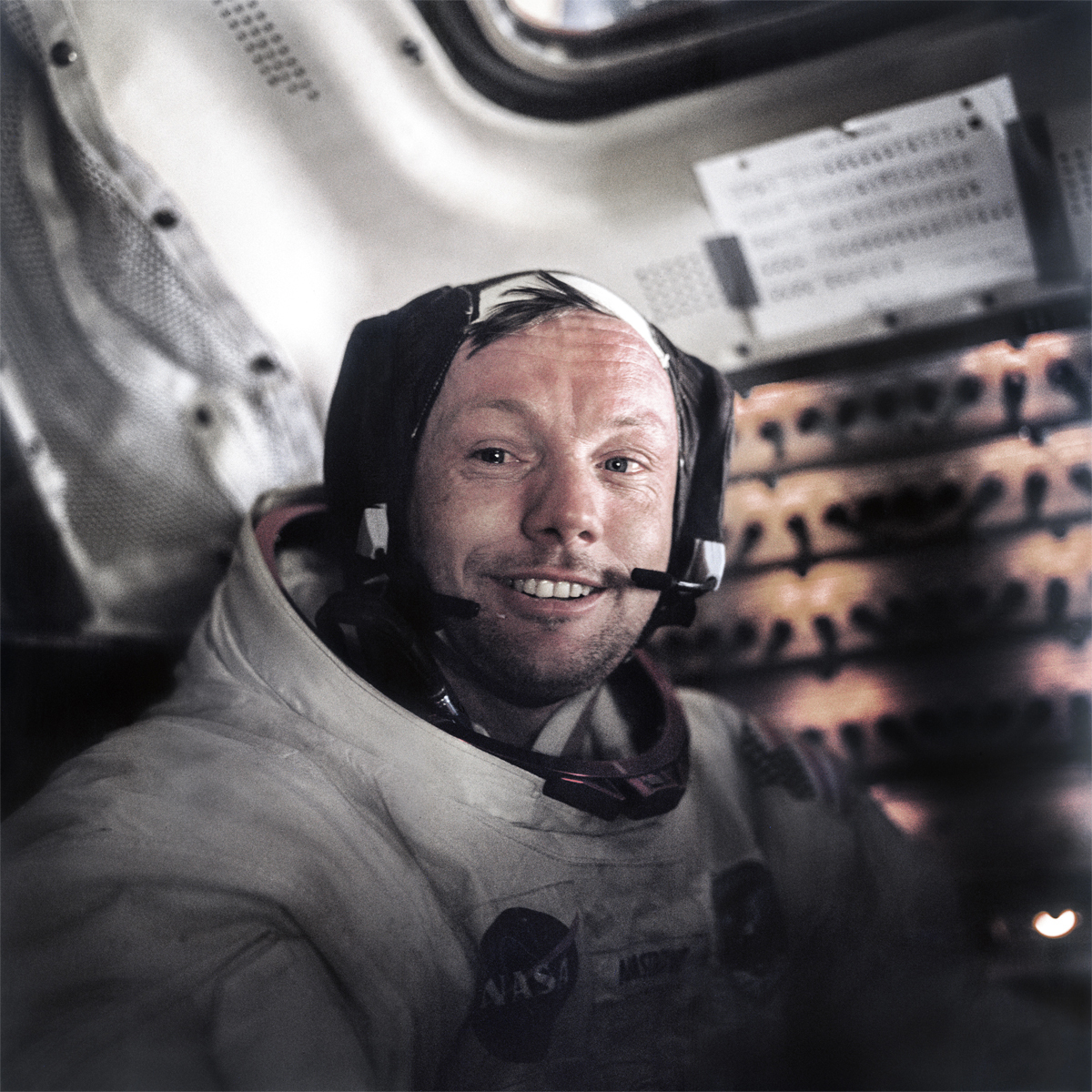 Neil Armstrong, the first man to walk on the Moon. Picture: NASA/JSU/ASU/Andy Saunders