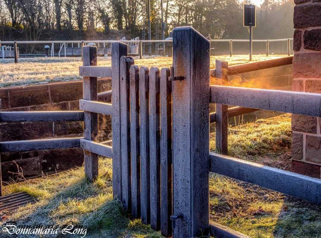 Frosty mornings at Hunts Lock by Donna Maria Long