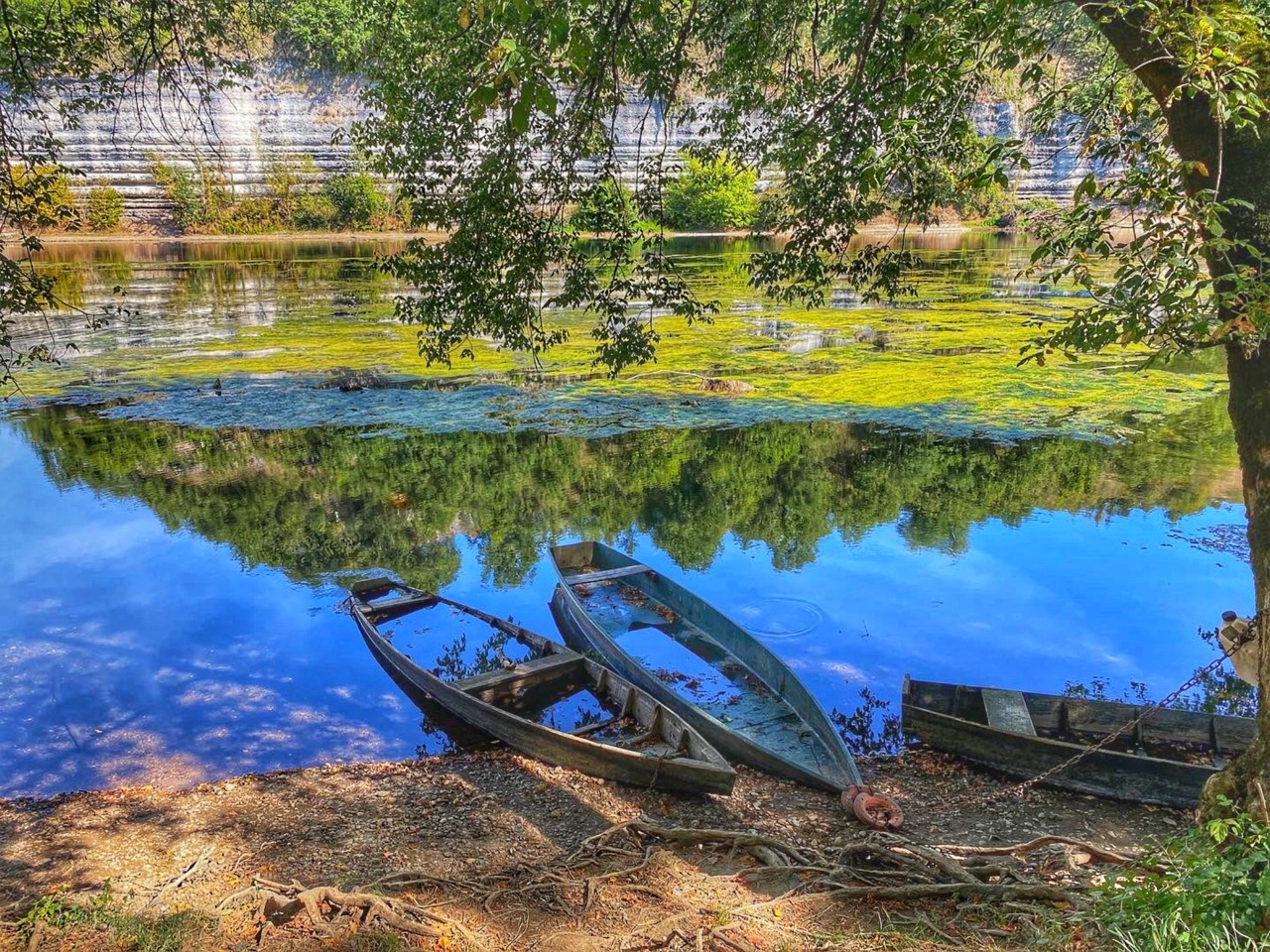 Reflections on the Dordogne River