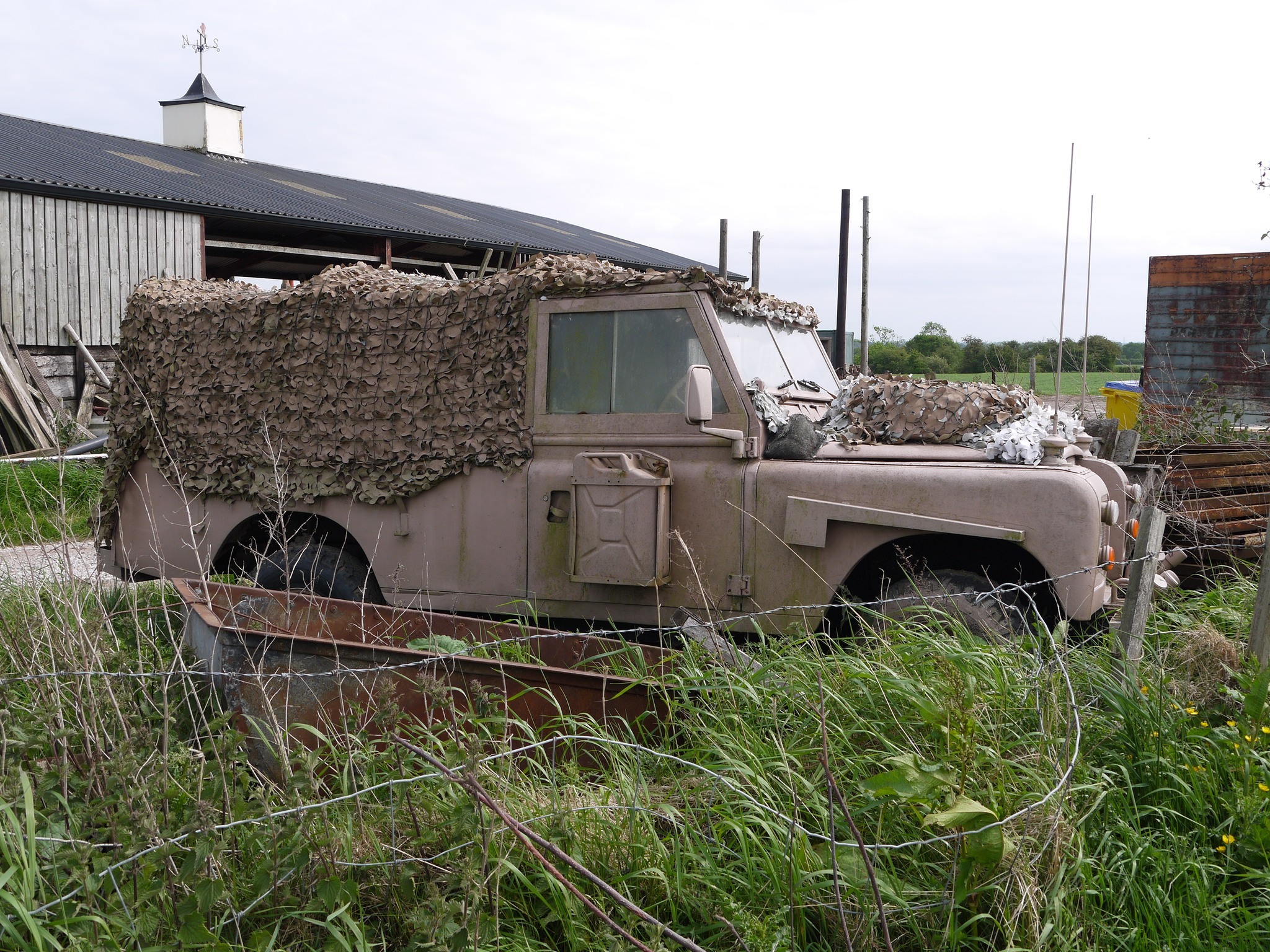 A wartime jeep in Lower Whitley (Wendy Mahon)