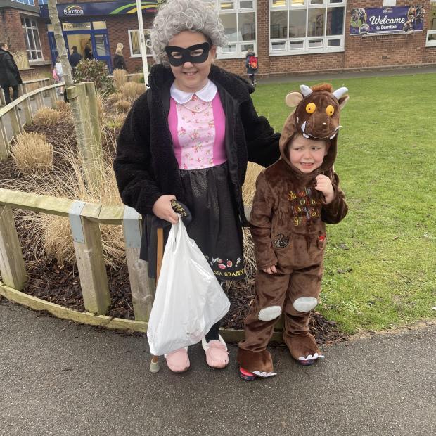 Amber Mulvey and Dexter Heath went to Barnton Primary School as Gangsta Granny and The Gruffalo