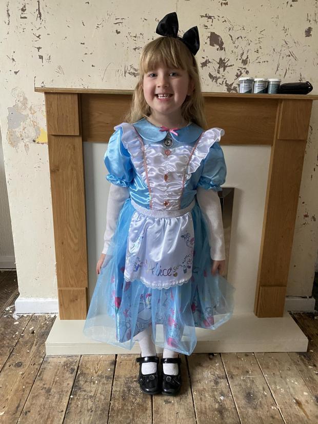 Amelia Sayle at Barnton Nursery CP School was Alice in Wonderland