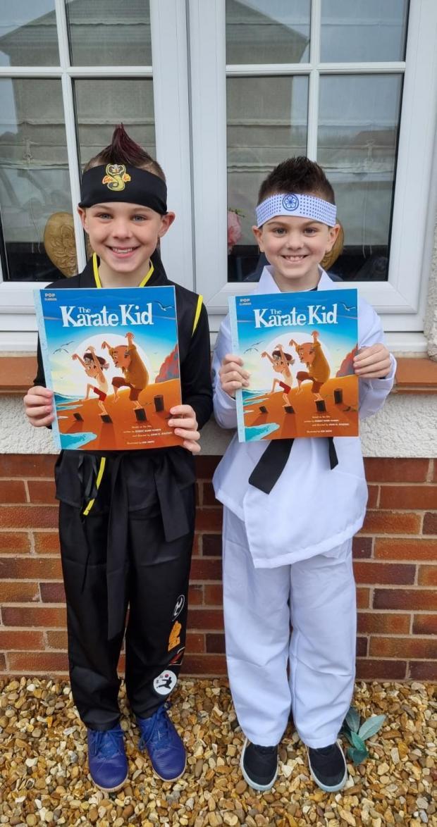 Cousins Connor Ellis-Toon and Cameron Marsden went to Hartford Primary School as The Karate Kid