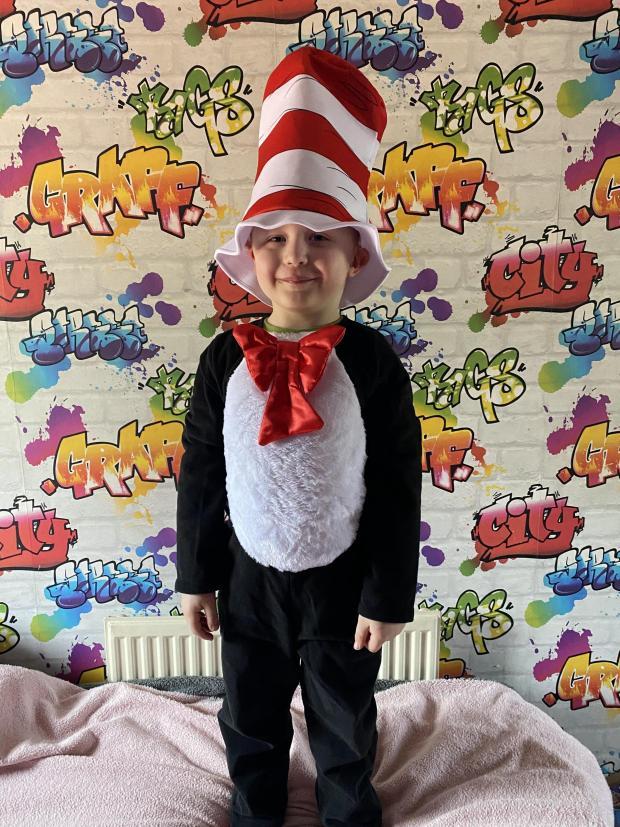 Harley Cross went to Weaverham Primary Academy as The Cat in the Hat