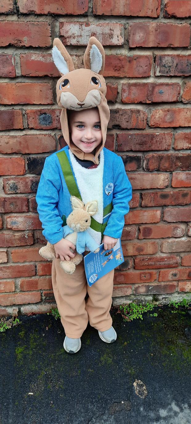 Peter Rabbit was the inspiration for Aston Shea McManus at Great Budworth CE Primary School