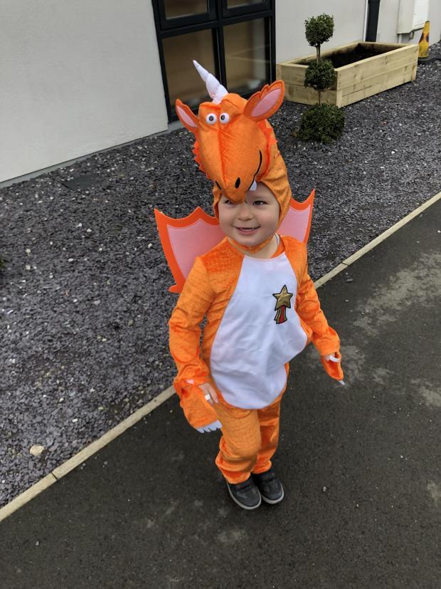 Rupert Bentham enjoyed being Zog at Kids Country Day Nursery, Over Peover