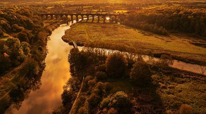 Sunset at Dutton viaduct by Terry Dixon Jen Tucker