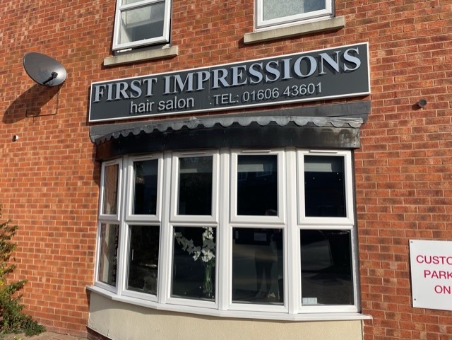 First Impressions Hair Salon is on London Road in Davenham