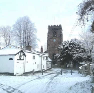St Chads in Winsford looking white by Lisa Lacking