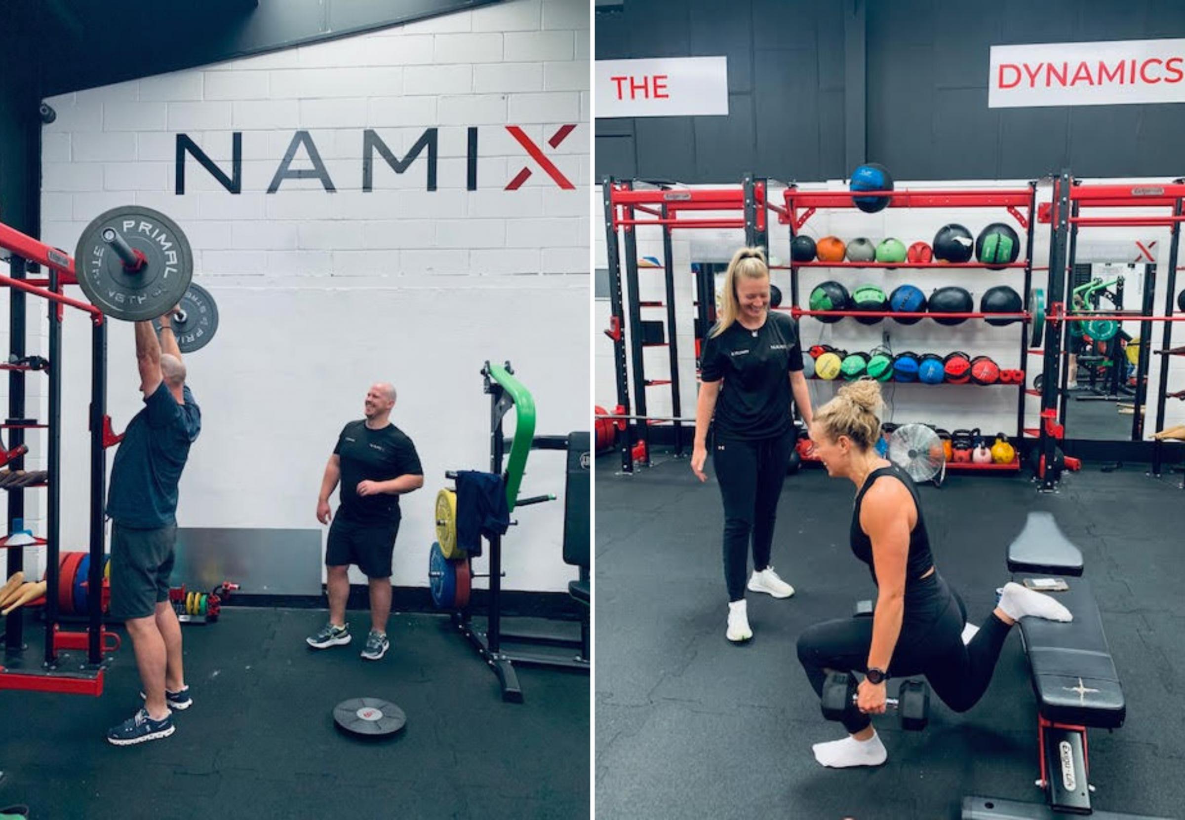 One-to-one personal training and injury rehab sessions at Namix