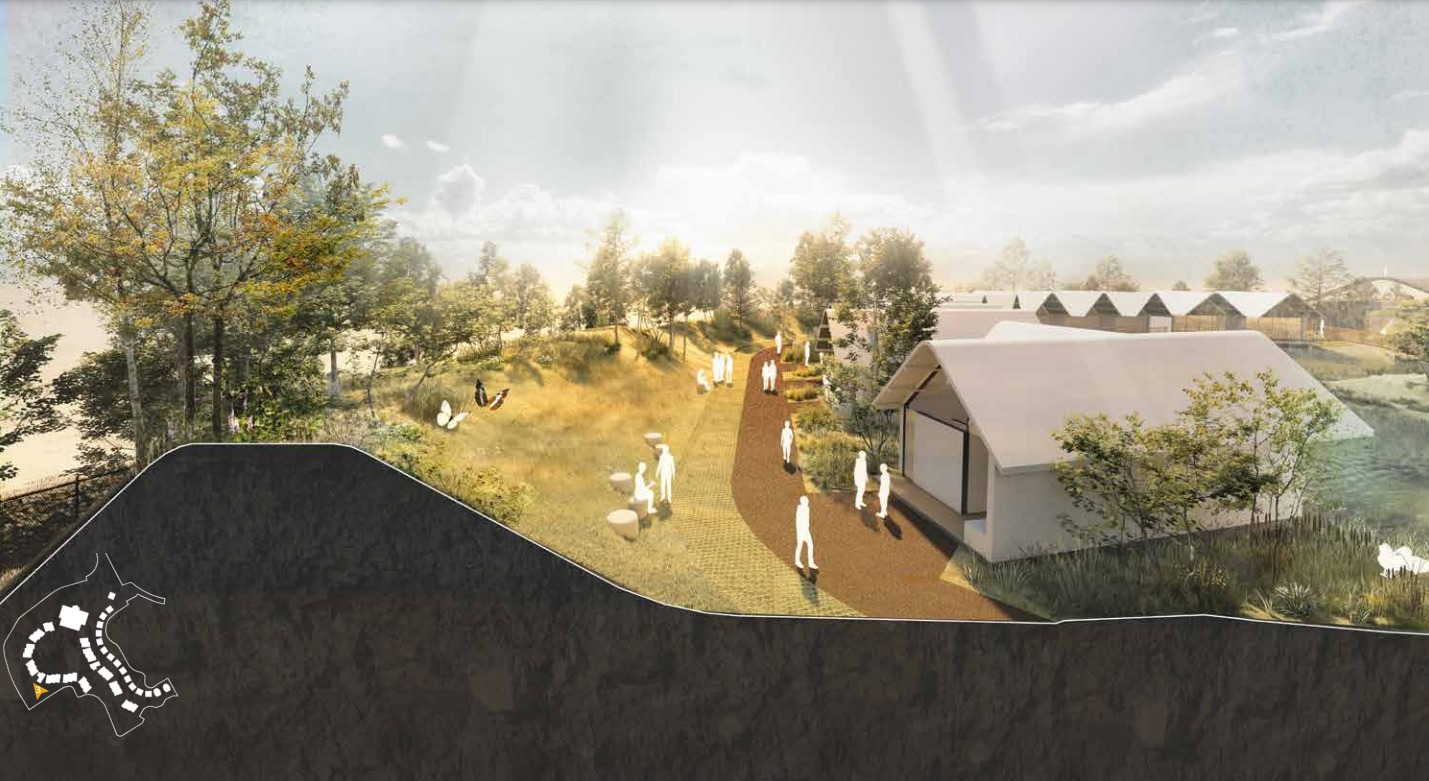 What the proposed overnight lodges will look like at Chester Zoo. Source: Planning document.