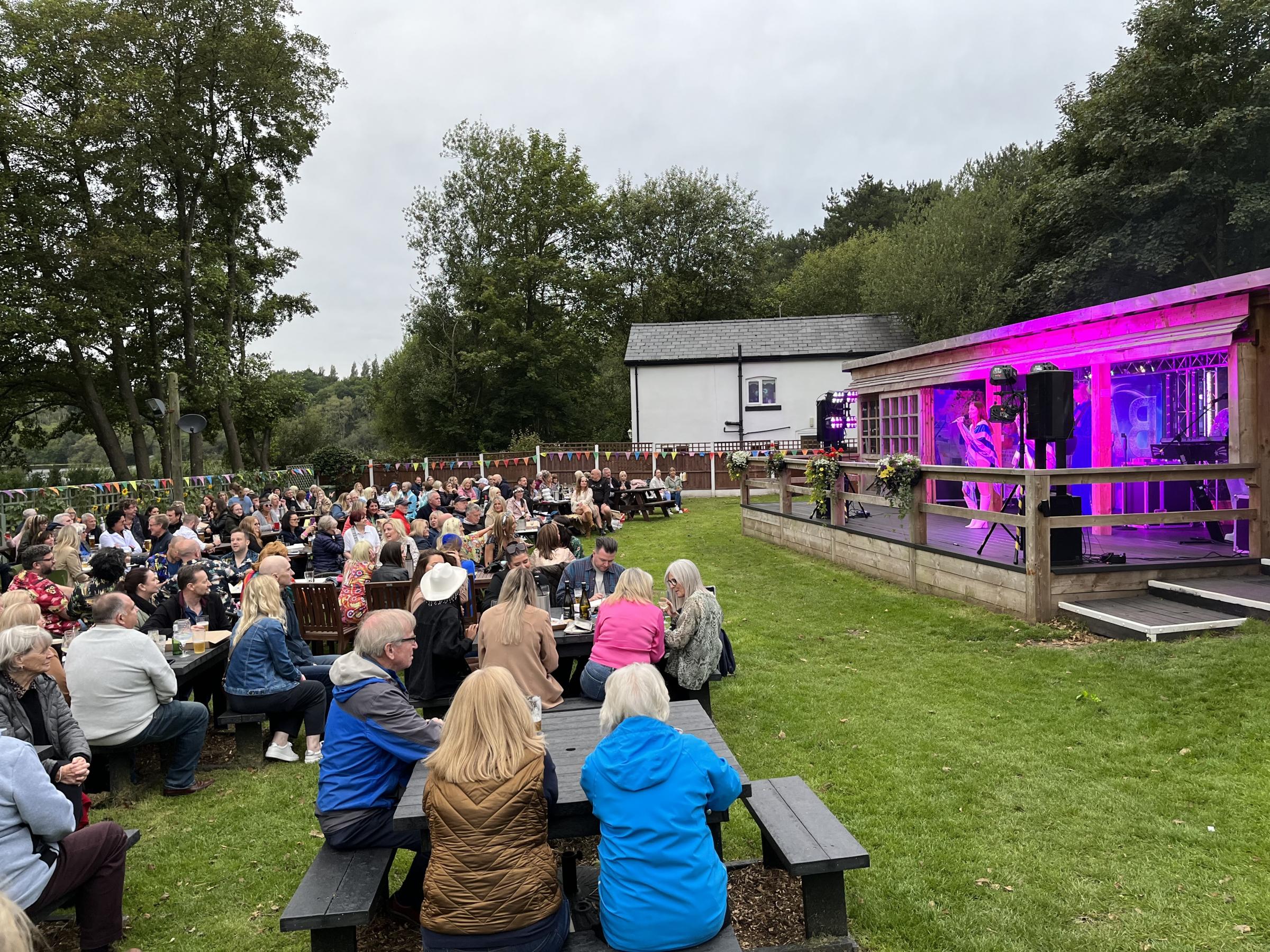 The first live music event took place in the beer garden earlier this month