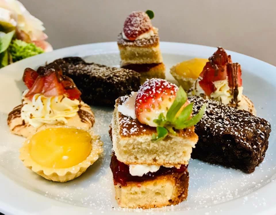 A delicious selection of mini cakes